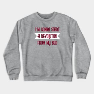 Don´t Look Back in Anger, burgundy Crewneck Sweatshirt